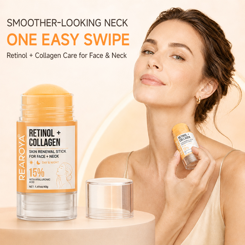 Skincare Retinol - เรตินอล + คอลลาเจน ครีมบำรุงผิวหน้าและคอ, ครีมยกกระชับผิวหน้าให้ความชุ่มชื้นทั้งกลางวันและกลางคืน, ไม่เหนียวเหนอะหนะ,