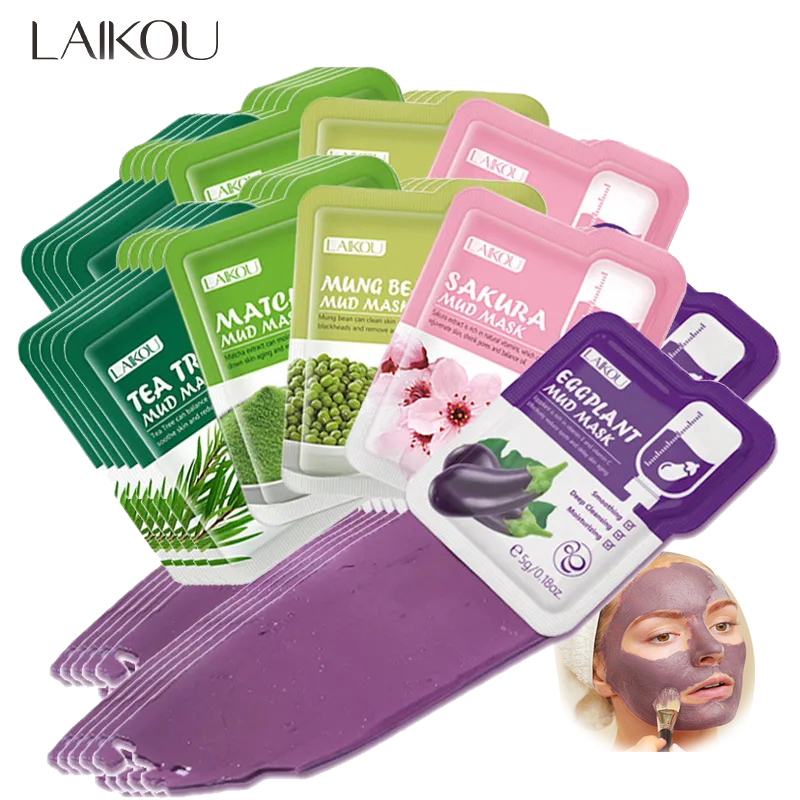 Skincare Omg - มาสก์โคลนสีชมพู50ชิ้นจากญี่ปุ่นแผ่นมาร์คหน้าช่วยทำความสะอาดอย่างล้ำลึกควบคุมความมันมอยส์เจอร์ไรเซอร์