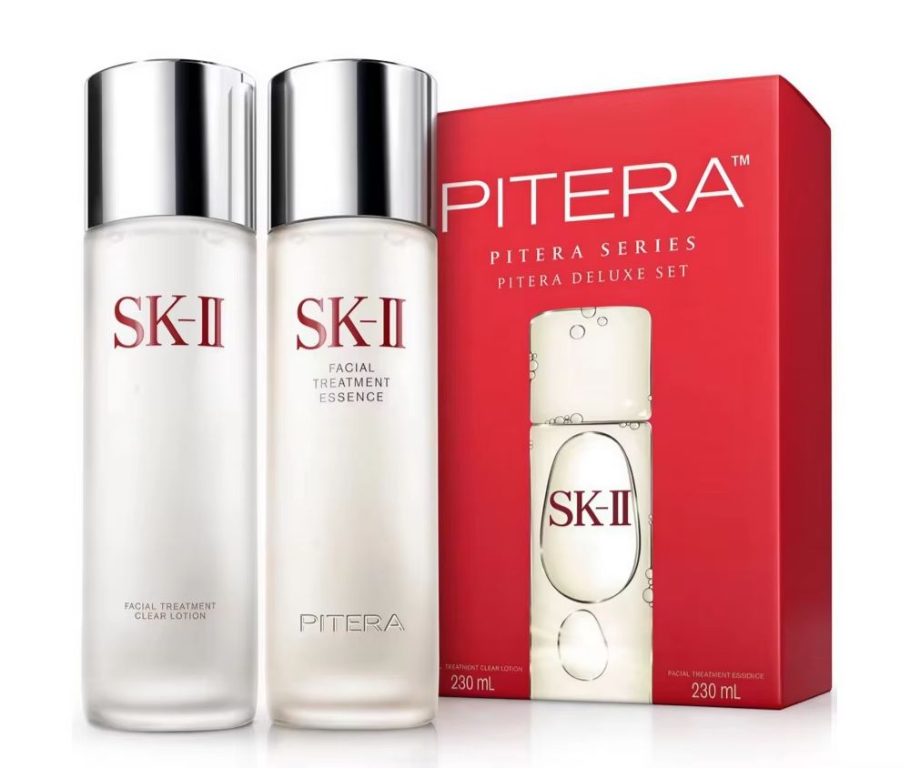 Skincare Sk Ii - เอสเซ้นส์บำรุงผิวหน้าและโลชั่นใส SK-II ชุดคู่, ผลิตภัณฑ์ดูแลผิว SKII ของแท้,