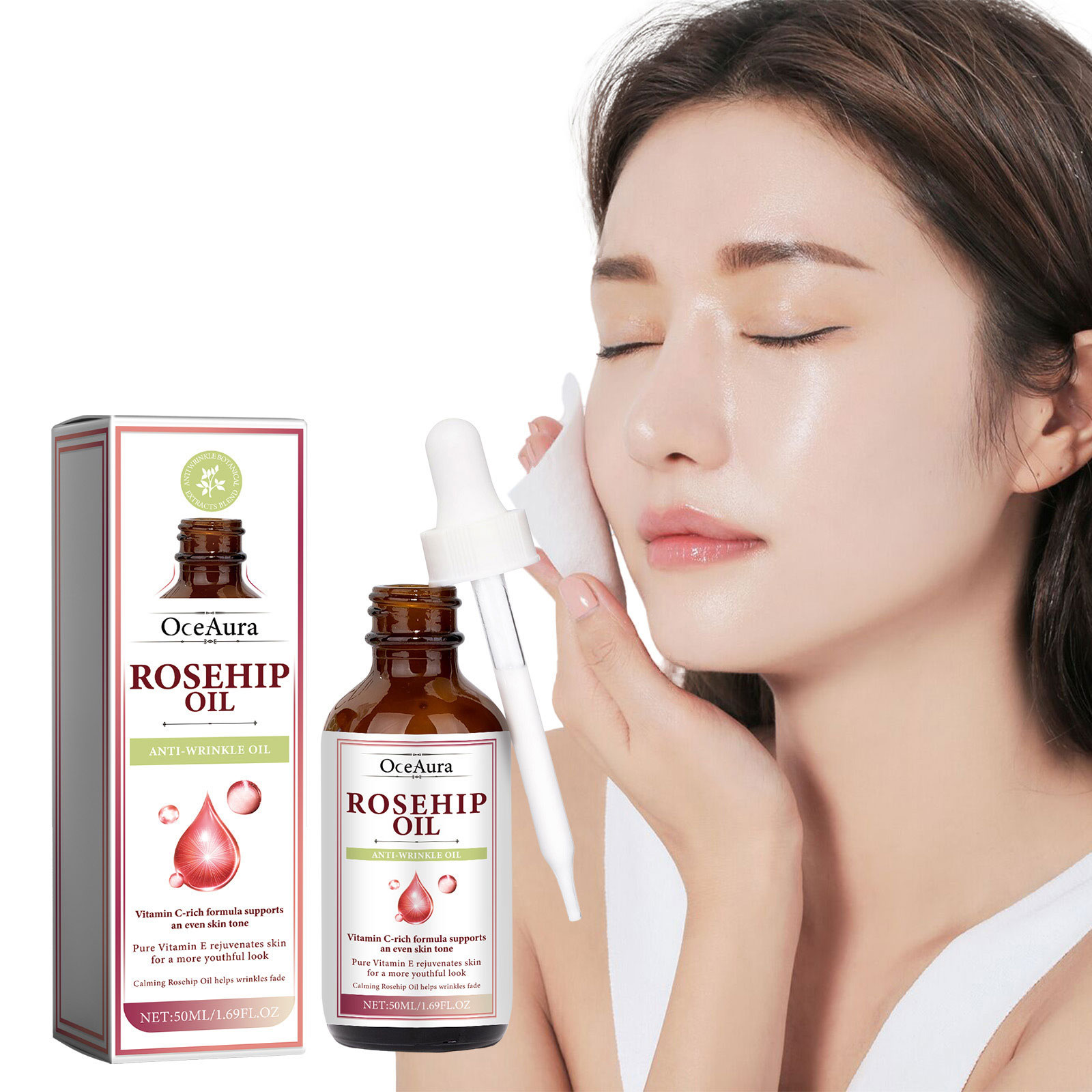 Face Oil Rosehip - โรสฮิป ออยล์ เฟซ เอสเซ้นส์ เซรั่ม ลดเลือนริ้วรอย
