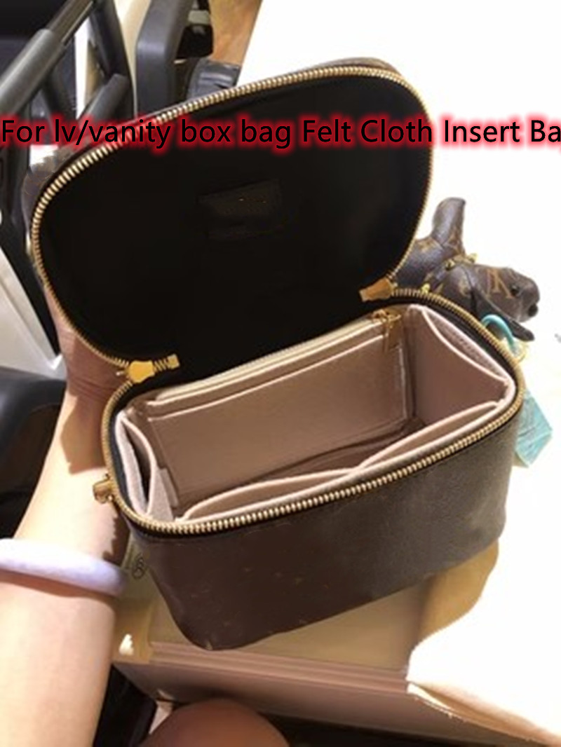 Skincare Dior - Felt Vanity Case กล่องใส่กระเป๋าแต่งหน้ากระเป๋าถือ Organizer Travel