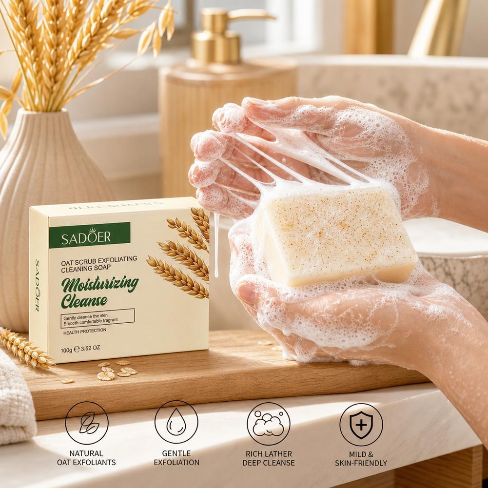 สบู่ขัดผิวข้าวโอ๊ต สบู่ทำความส - Skincare Oat บทวิจารณ์และราคา
